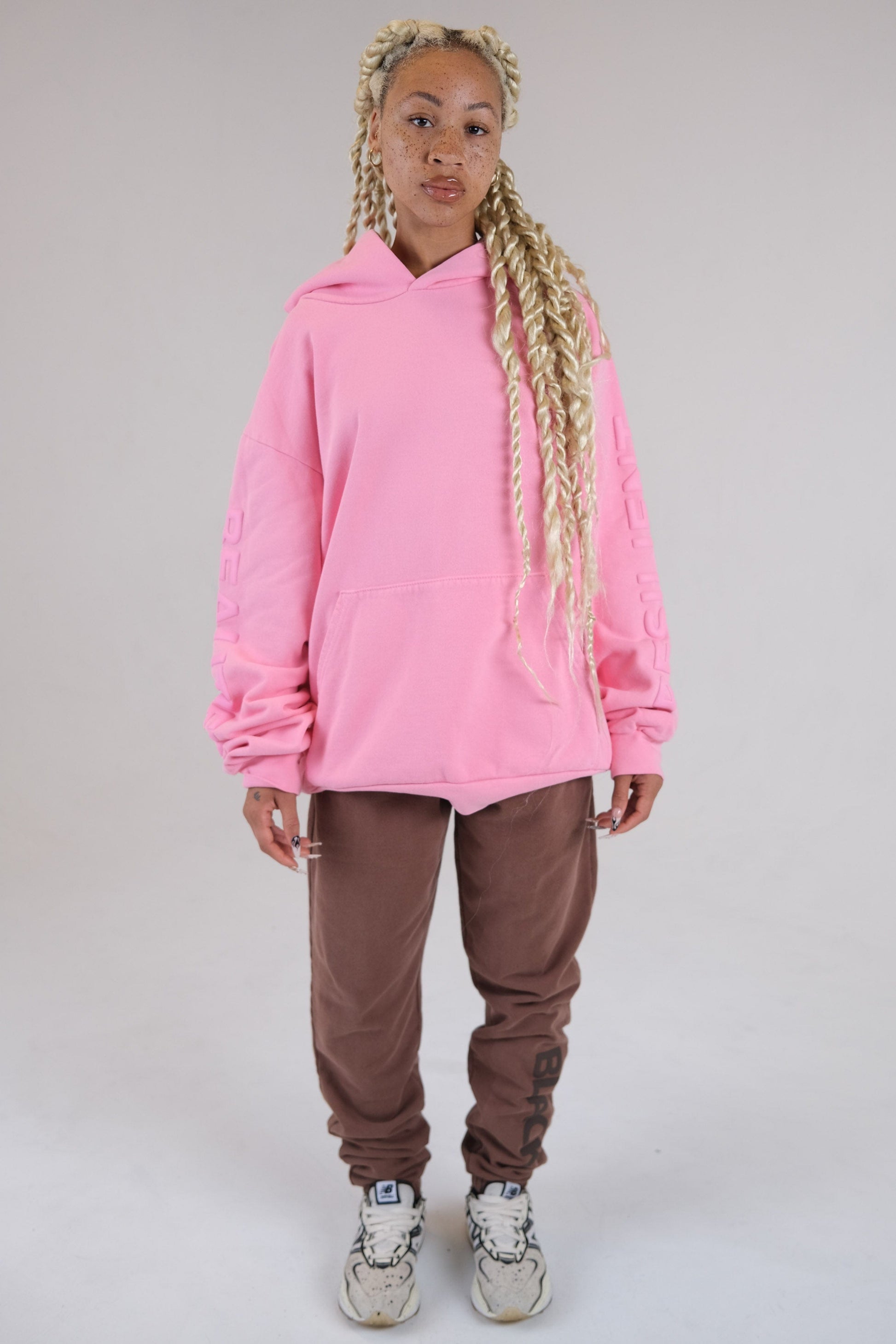 Pink Black. Hoodie - Breast Cancer Awareness Month - BLACK.LACLOTHING